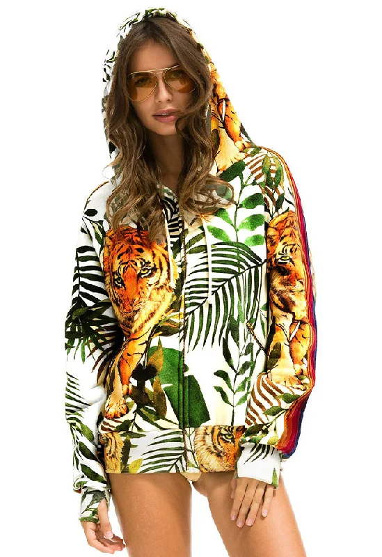 Aviator Nation Jungle Tiger Classic Velvet Zip Hoodie