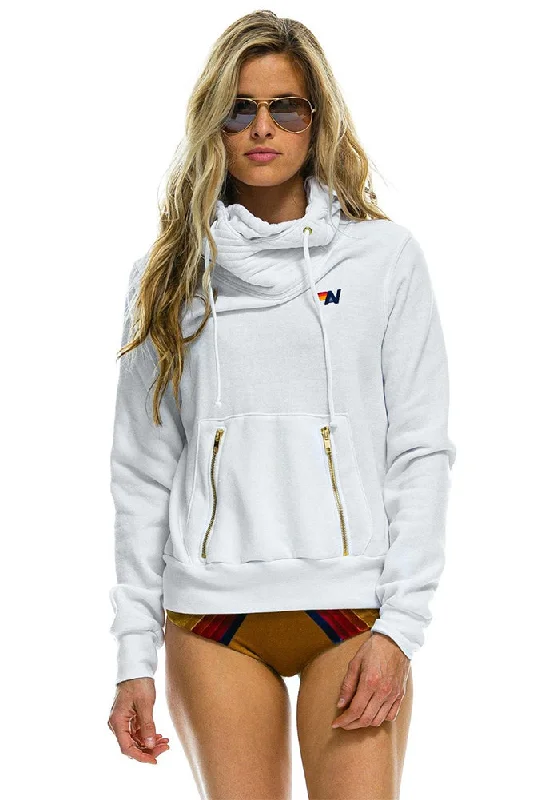 Aviator Nation Ninja Pullover Hoodie in White