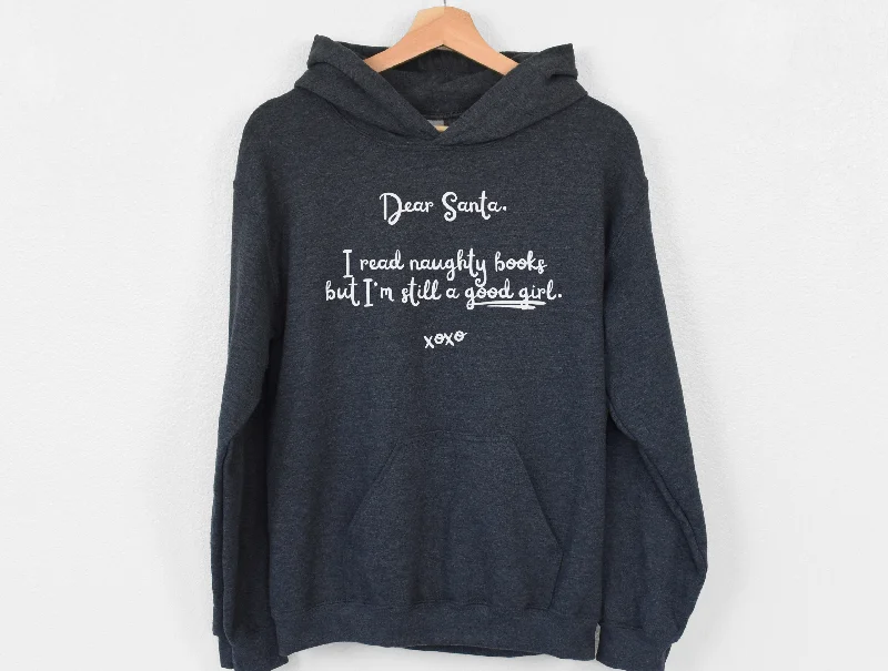 naughty books, good girl hoodie