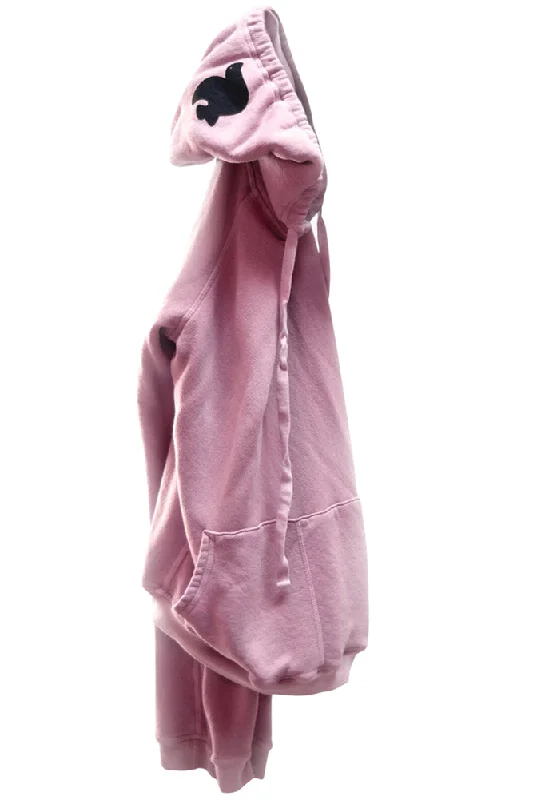 FREE CITY Superfluff Lux Pullover Hoodie in Rose Water Splash