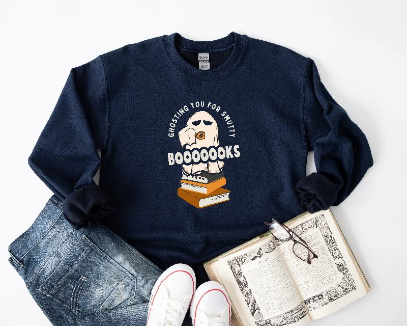 ghosting you for smutty booooks sweatshirt