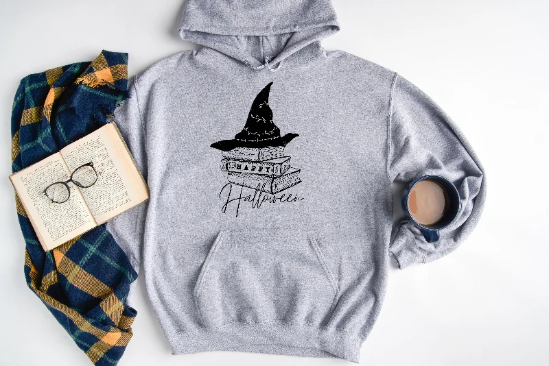 happy halloween books hoodie