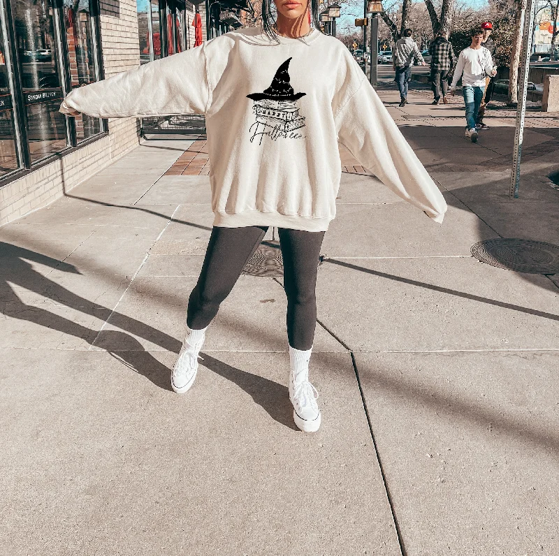 happy halloween books sweatshirt