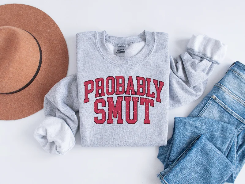 probably smut varsity sweatshirt