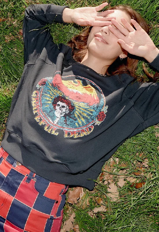 DAYDREAMER Grateful Dead Firebird Varsity Crew Sweatshirt