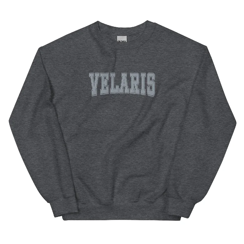 velaris varsity embroidered sweatshirt (dark grey)