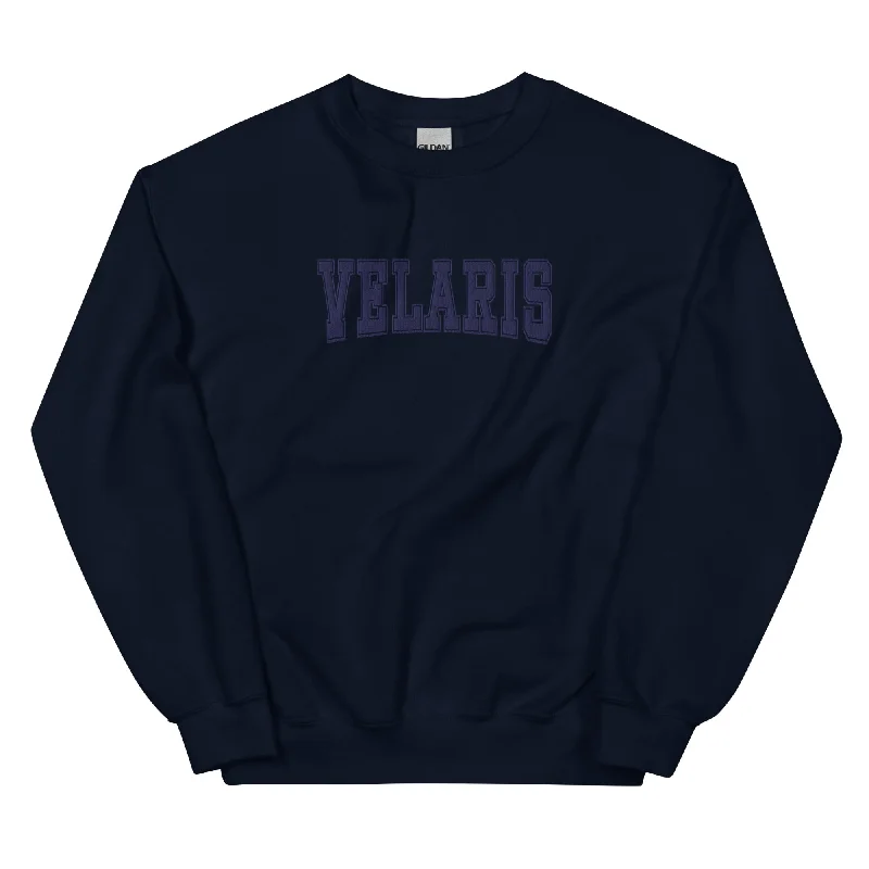 velaris varsity embroidered sweatshirt (navy)