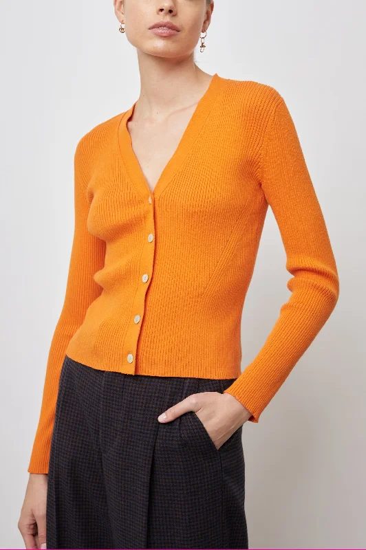 BEAU CARDIGAN - TANGERINE