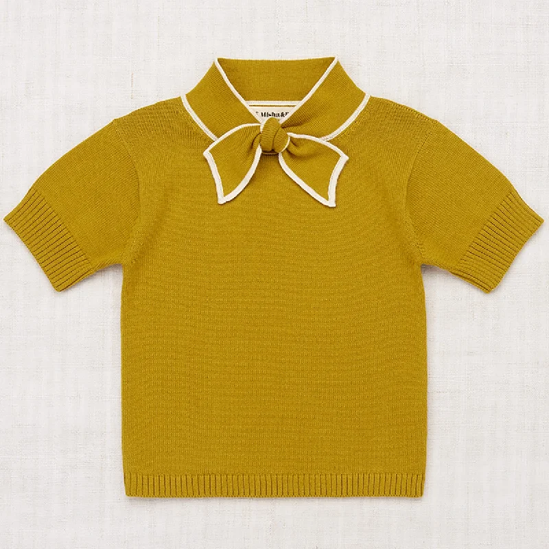 Elsa Short Sleeve Sweater in Pistachio by Misha & Puff