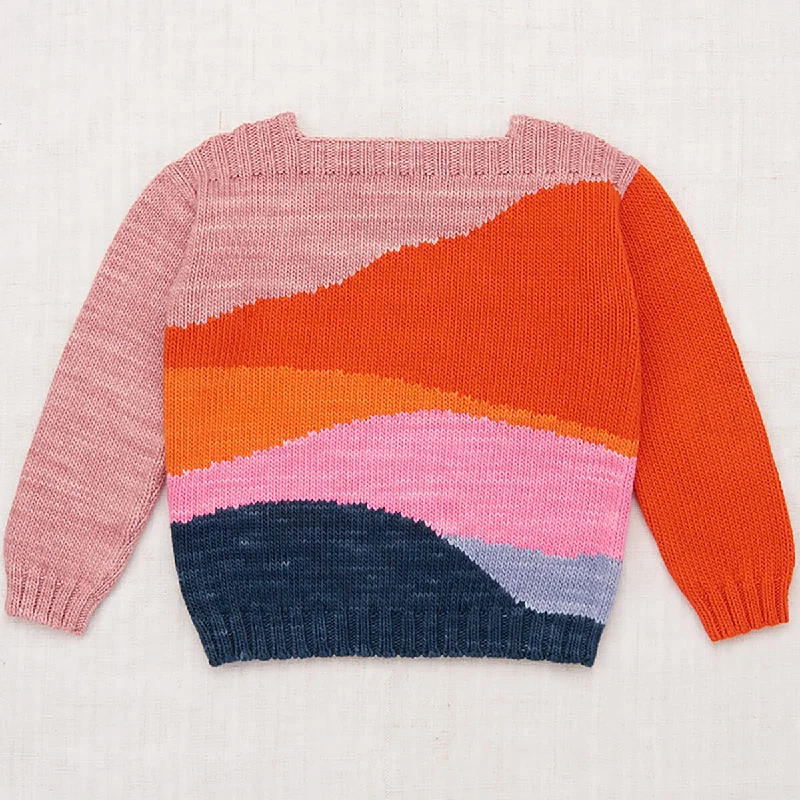 Landscape Sweater in Rose Blush by Misha & Puff - Last One In Stock - 5 Years