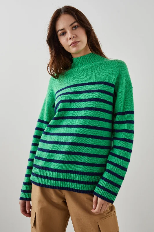 SASHA SWEATER - KELLY NAVY STRIPE