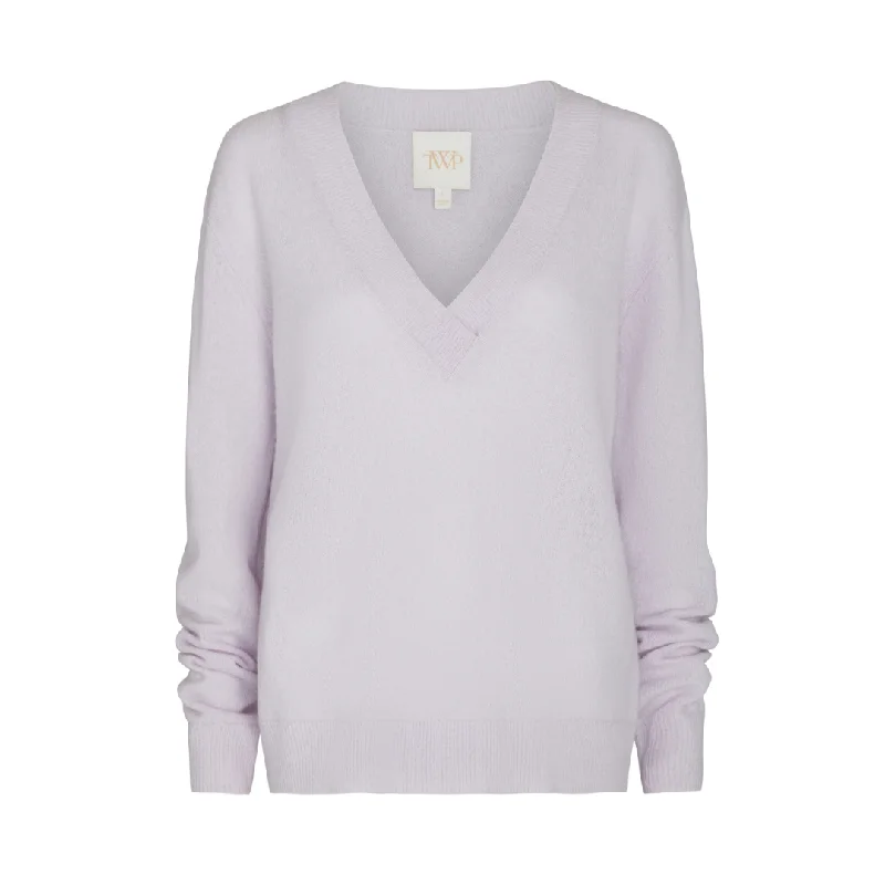 Violet Deep V Sweater