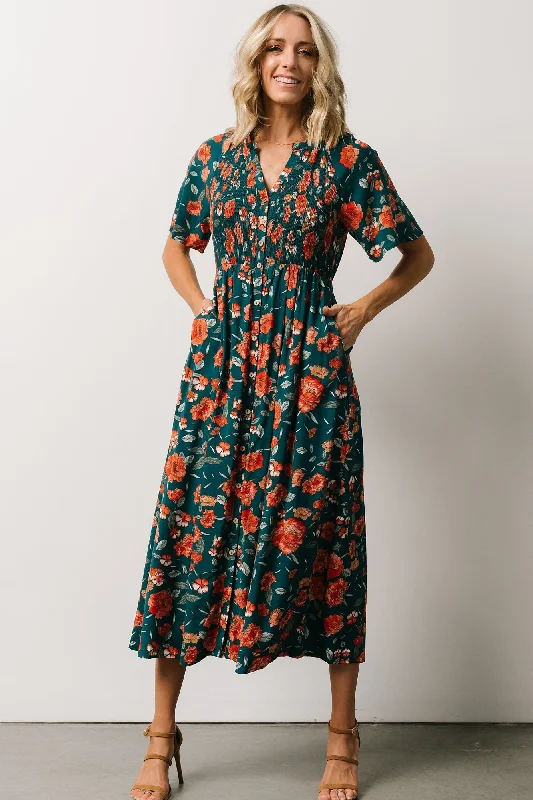 Botega Midi Dress | Jade Multi Floral