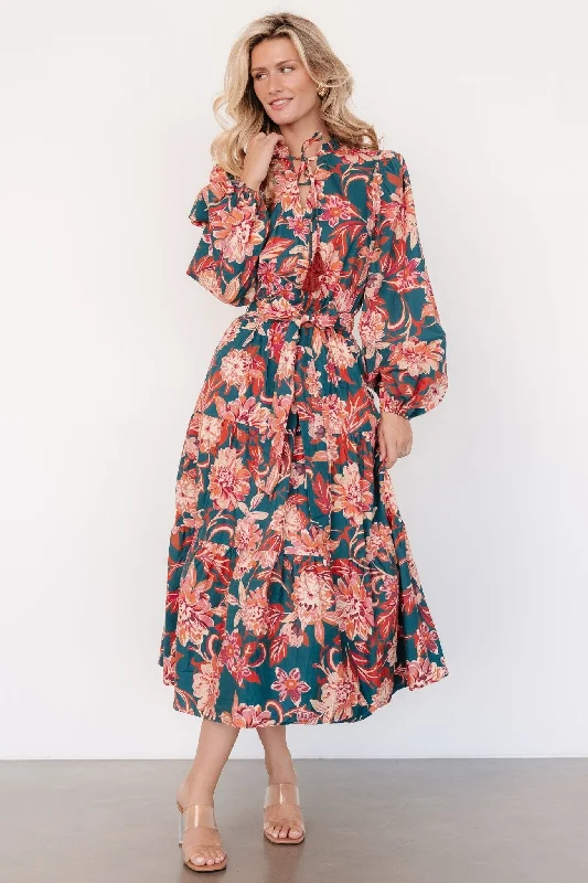 Charleston Dress | Jade Multi Floral