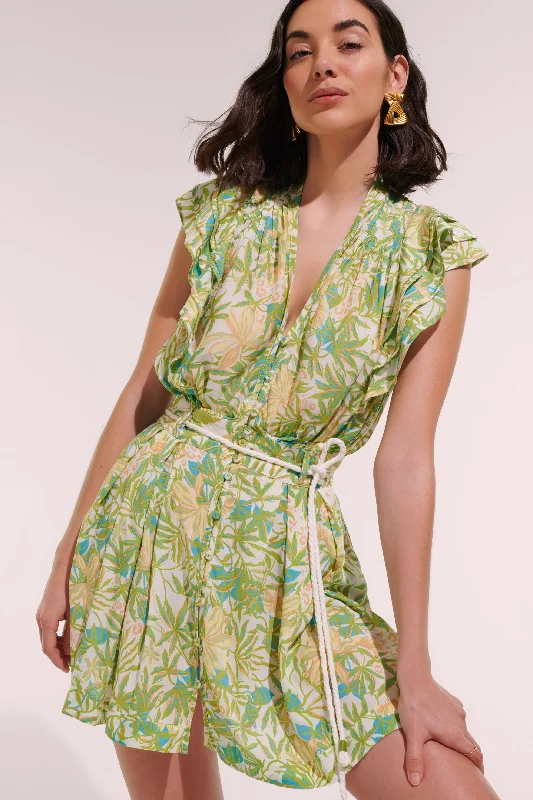 Mini Dress Bice - Green Orchid