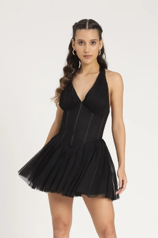 Therma Mini Dress in Black