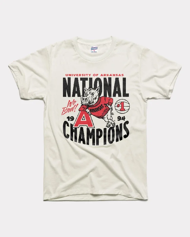 1994 Champs Arkansas White T-Shirt