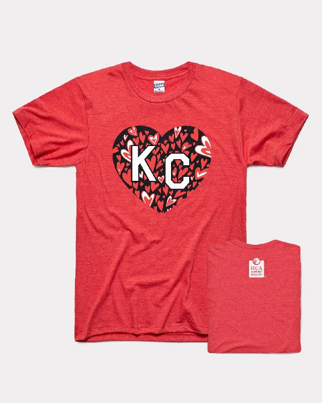 2024 HCA x AHA Heart Walk Red KC Heart T-Shirt