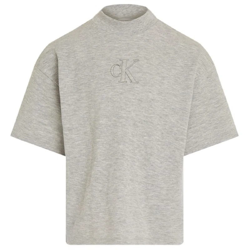 Calvin Klein Light Grey Heather Stitch MonAndram Tee Ss