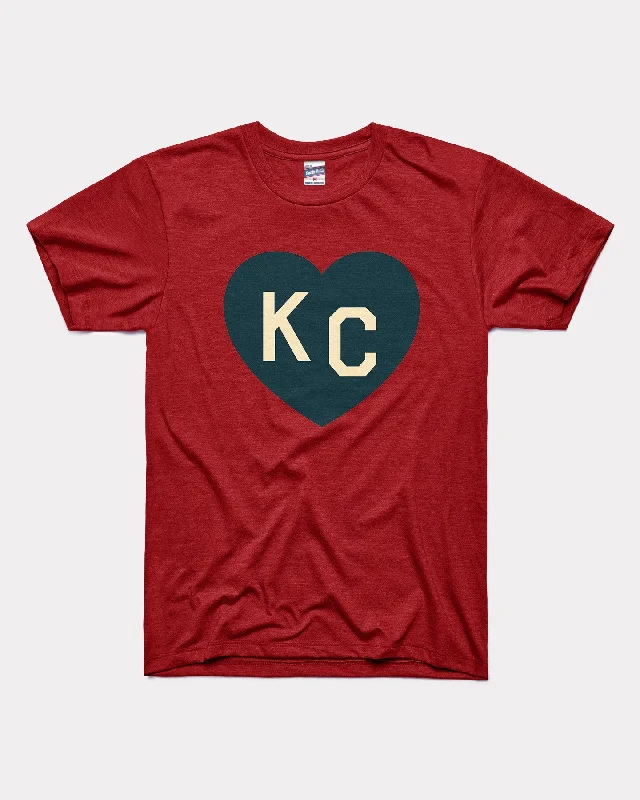 Cardinal & Navy KC Heart T-Shirt