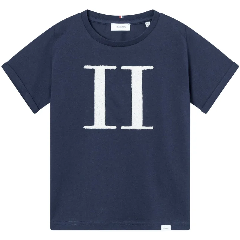 Les Deux Kids Dark Navy/Ivory Encore Bouclé T-Shirt Kids