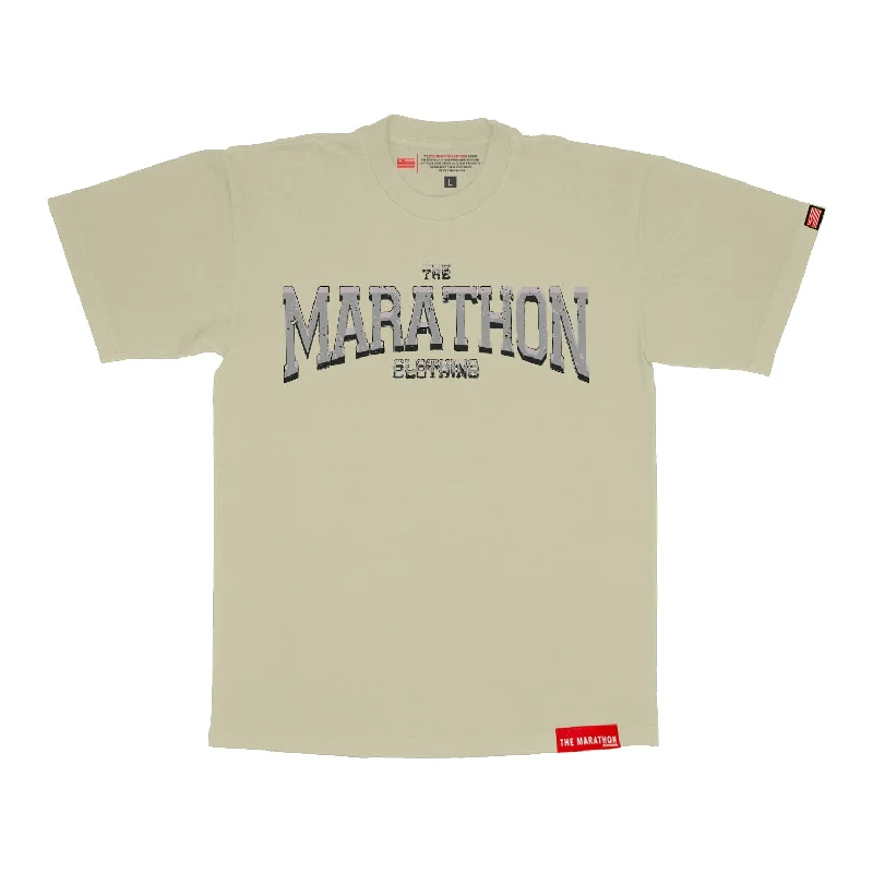 Marathon Clothing Beveled T-Shirt - Tan