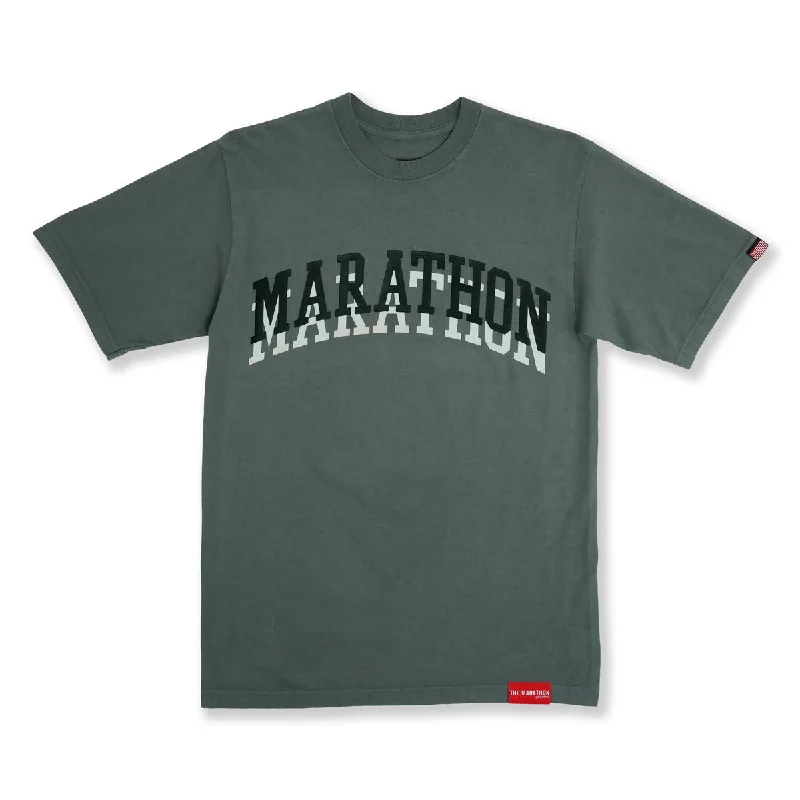 Marathon Double Arch T-Shirt - Dark Sage