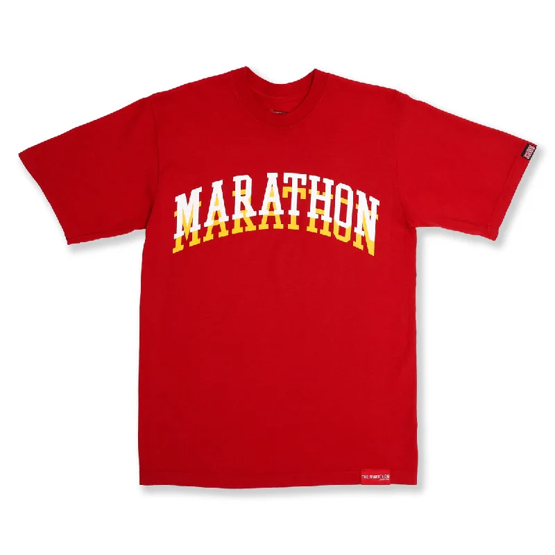 Marathon Double Arch T-Shirt - Red