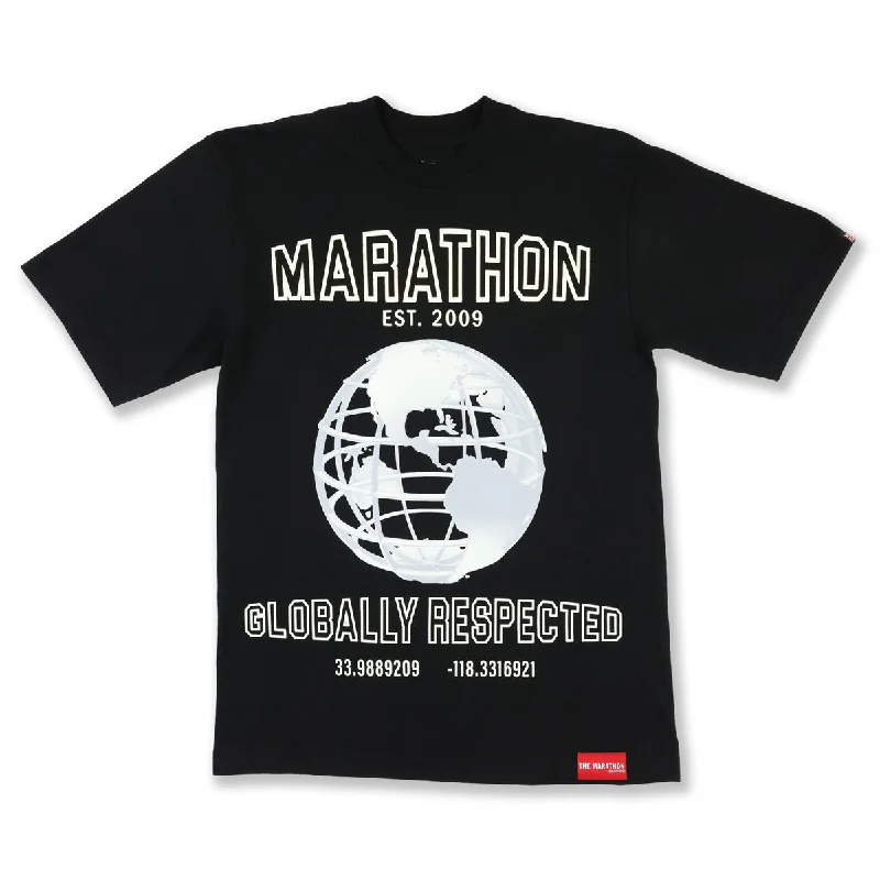 Marathon Globally Respected T-Shirt - Black/Cream