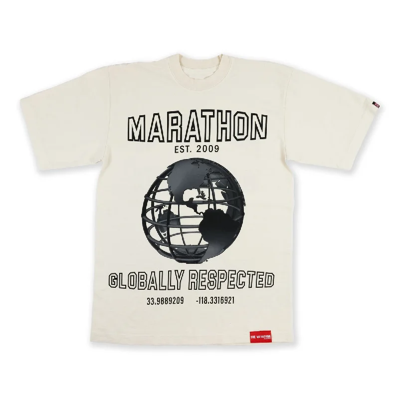 Marathon Globally Respected T-Shirt - Bone/Black