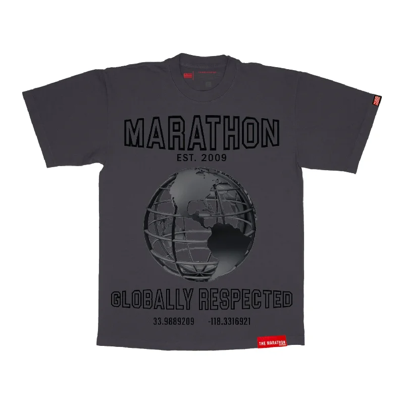 Marathon Globally Respected T-Shirt - Vintage Black/Black