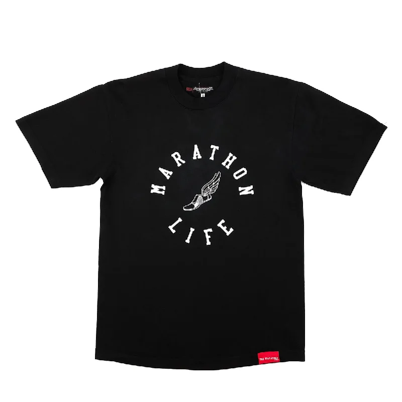 Marathon Life T-Shirt - Black/White