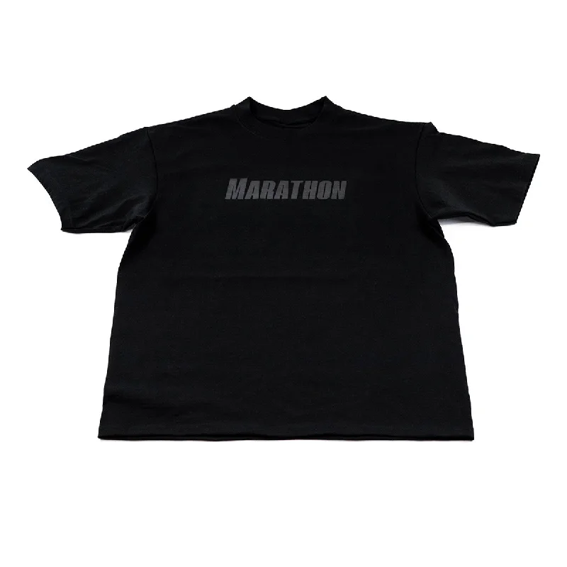 Marathon Lifestyle Tonal T-Shirt - Black