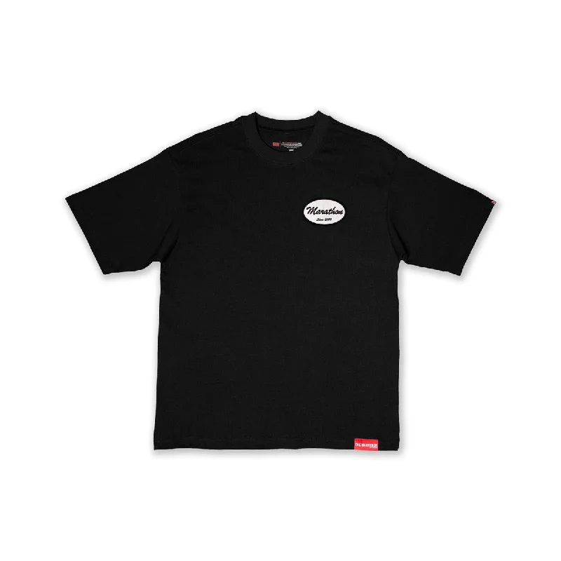 Marathon Origin Embroidered Patch T-Shirt - Black/Bone