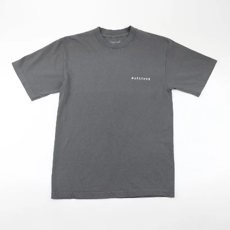 Marathon Signature Classic T-Shirt - Slate/White