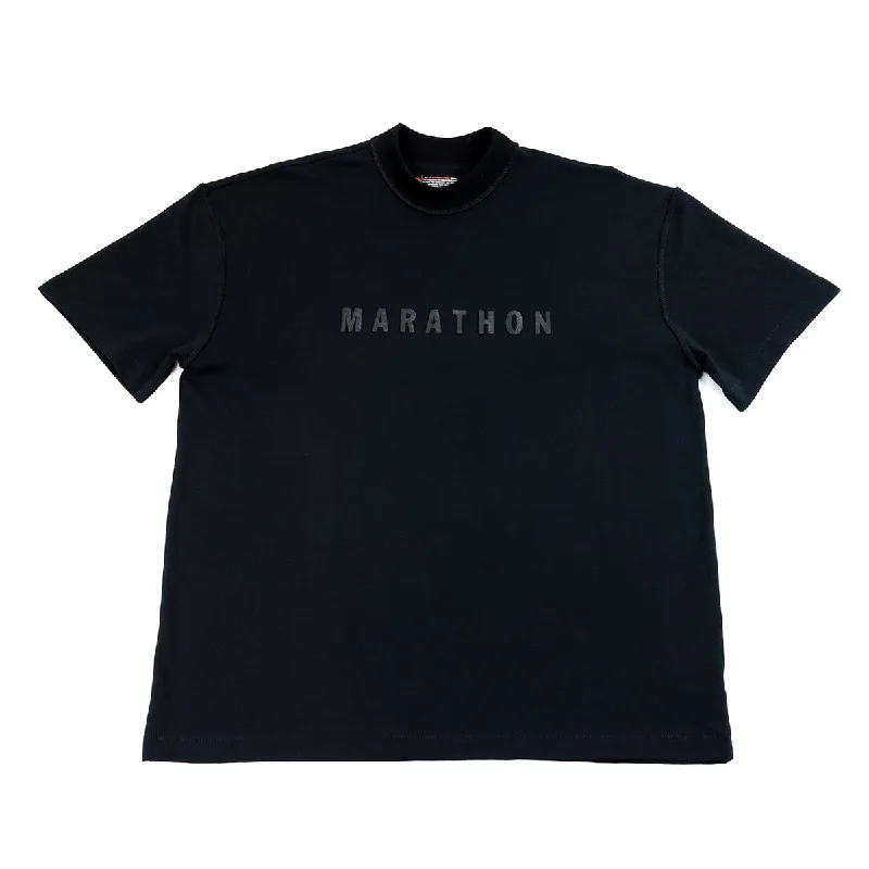 Marathon Hero T-Shirt (Ultra Oversized) - Black/Black