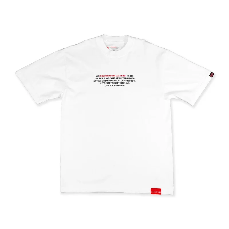 Mission Statement T-Shirt - White