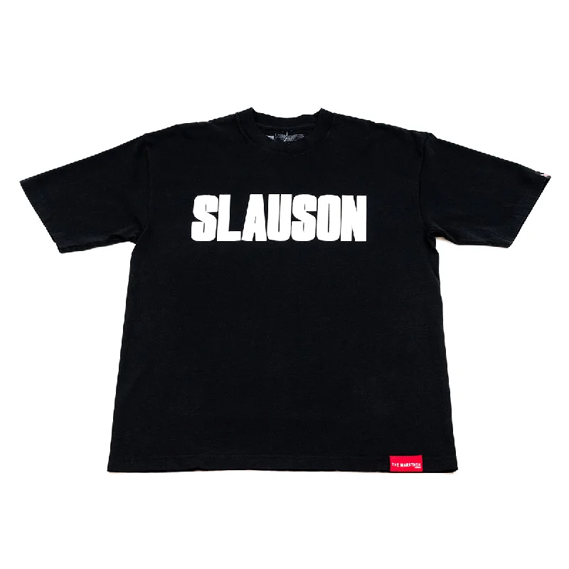 Slauson Block Print T-shirt - Black / White