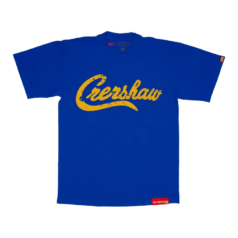 Vintage Crenshaw T-Shirt - Royal Blue/Sports Gold