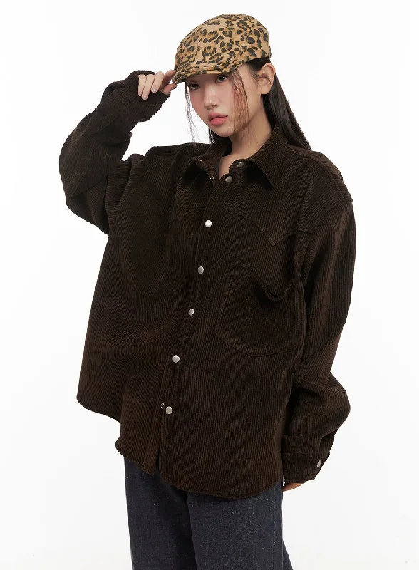 Oversize Collar Jacket CD413