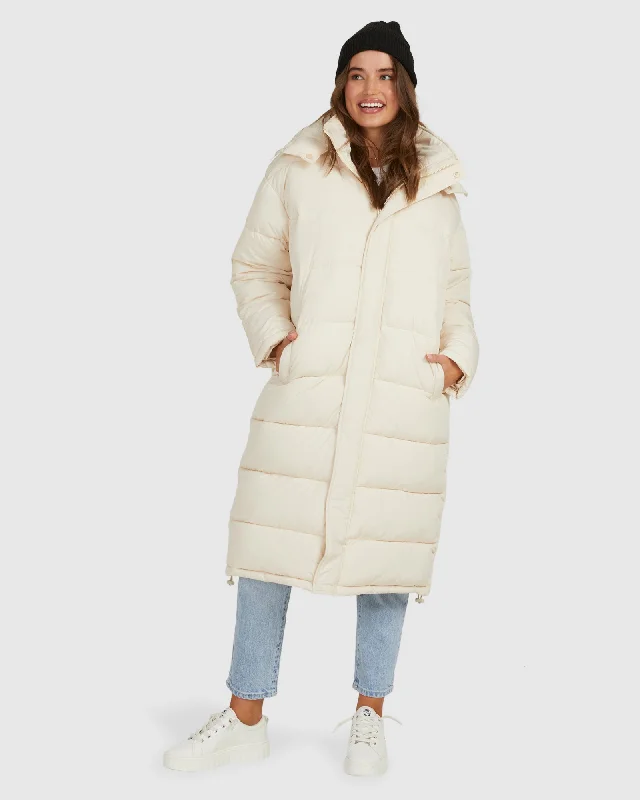 Womens Step Out Longline Puffer Jackets